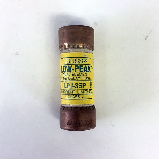 3 Amp 600 Volts Bussmann, Class J Fuse, Dual Element Time Delay (7 available)