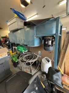 5000 cfm Belfab #LW4-15, modular dust collector, 15 HP, 3600 RPM, 7" static pressure, 2002