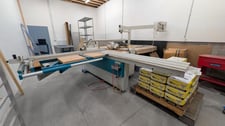 Griggio #SC-3200-E, sliding table saw, 126" table travel, 9 HP, 13.7" blade, 4.5" cut depth, 2003