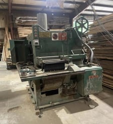 12" Mereen-Johnson #412-D.C.width, dip chain multi-blade rip saw, 50 HP, 3600 RPM, 12"-14" tooling, 2-3/16"