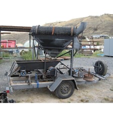 15" dia. x 4.8' long portable trommel