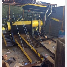 22" dia. x 9' long placer gold trommel