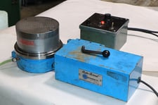 Roto-Technology #407-V-LAB, rotary surface grinder attachment, 7-1/8" table diameter, 20-90 RPM, 6" PMC, air