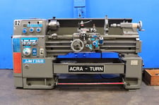 14"/20" x 40" Acra #JMT-360x1000, gap bed engine lathe, 8" 3-jaw chuck, 1-9/16" hole, D1-5, 2000 RPM, Steady