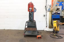 4 Ton, Haeger #412, benchtop hydraulic insertion press, 6" stroke, 12" throat, 1-1/2 HP, foot pedal, on