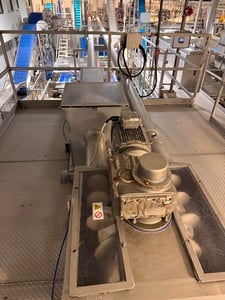 Cablevey #6300-Series, Tubular Drag Conveyor, Stainless Steel, 6" conveying tube diameter, 200' conveying