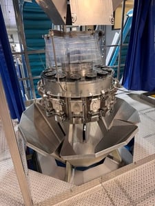 Bosch, Vertical Form-Fill & Seal Packaging System, Ishida 14-head combination weigher, radial feeder system