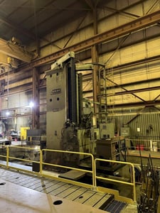 6" Gray #6600-FC0, CNC horizontal boring mill floor type, GE Fanuc 16-M, 75 HP