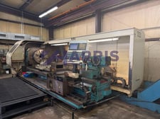 Hankook #Protec11N/3000, CNC Lathe, 43" swing, 118" machining length, 29" turning diameter, 32" chuck, 800