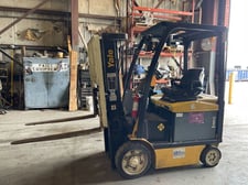 5000 lb. Yale #ERC050VGN36TF083, Electric Forklift, 126" load height, 36-Volt battery system