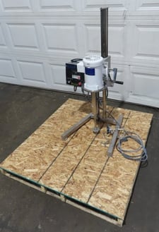 1 HP Eiger Machinery #HSD-TEFC, High-Speed Laboratory Disperser, 3" diameter disperser blade, 15.5" vertical