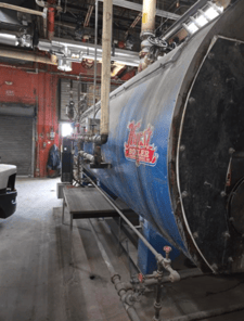 750 HP Hurst #3S-750-150, Gas fired Steam Boiler, 150 PSI, 25875 PPH, 1994