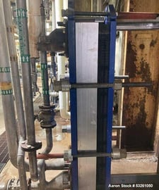366 sq.ft., Alfa-Laval #M15-BFG, Titanium Plate Heat Exchanger, 55 plates