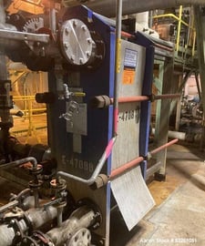 1,207.2 sq.ft., Alfa-Laval #M15-BFG, Plate and Frame Heat Exchanger, 181 plates