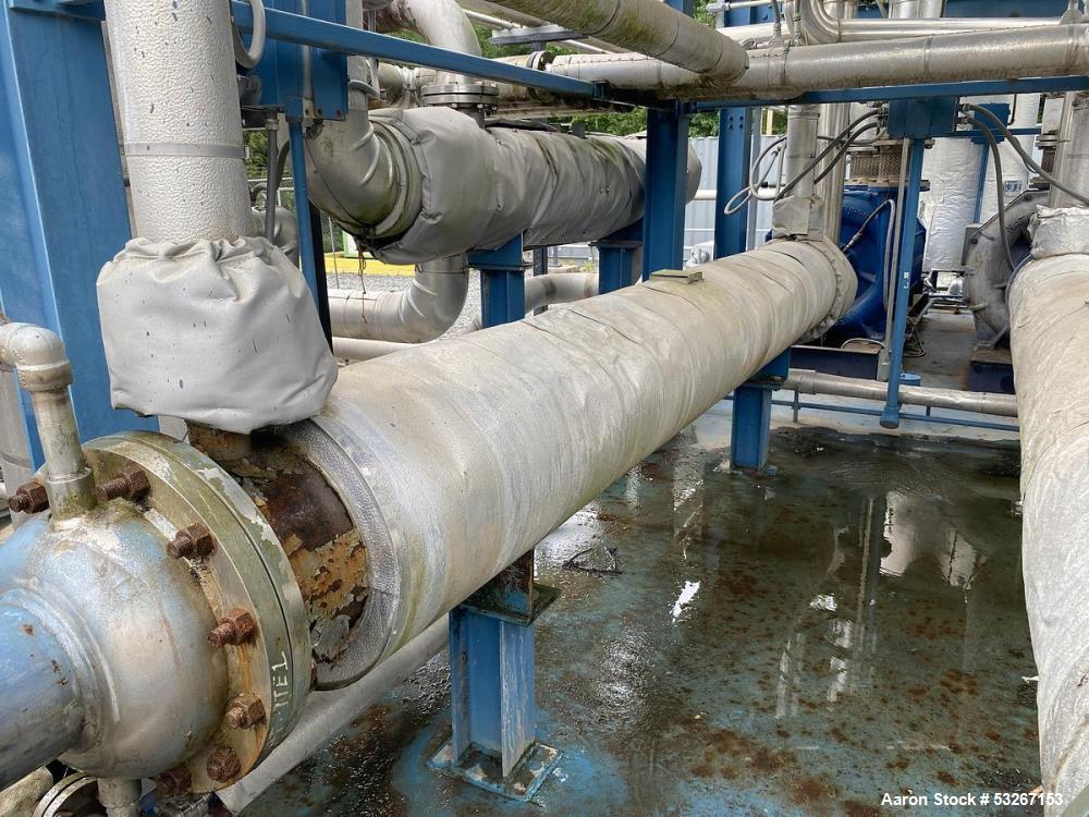 282.5 sq.ft., 150 psi shell, 150 psi tube, JFD Tube & Coil, Shell & Tube Heat Exchanger, 304L Stainless