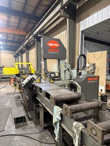 20" x 25" Amada Marvel #2150A-PC3S-60, Vertical Saw, 30-500 FPM, 18" x1.5" x0.05" blade, 10 HP, PC3 Control