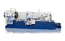 42" Summit #42-6x200-VS, engine lathe, 27.5" swing over cross slide, 1000 RPM, 6.1" bore, 40 HP, inch/metric