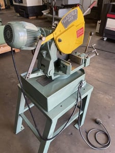 4.5" Haberle #H-315, Mitering Manual Cold Saw, 12.4" blade, 27/54 RPM, 1.6/3.2 HP