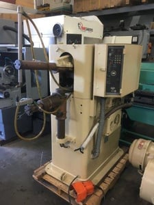 50 KVA Seedorf #3600-6, rocker arm spot welders, 24" throat, Entron 105F Control, Janda rebuild