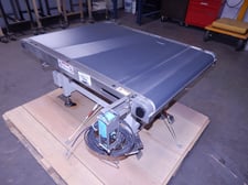 31" width x 47" L WIPOTEC-OCS Powered Belt Conveyor, 220 V.