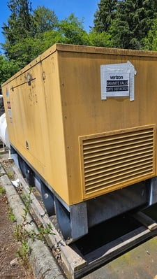 50 KW CAT Olympian #D50P3S, Diesel Standby Generator, 120/240 Volts, 1 Phase, Enclosed