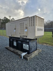60 KW Generac #SD0060, Standby Diesel Generator, 120/240 Volts, 1 Phase, 210 Gal. Tank