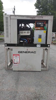 30 KW Generac #0051911, Natural Gas/LP Generator, 120/240 Volts, 1 Phase, 653.6 Hrs (2 available)