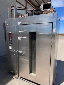 Hobart #OV-2-10G-M2B, Rotary Rack Oven, 290,000 BTU/hr, 52" width x 52" D x 75" H chamber, 120 Volt, 1PH