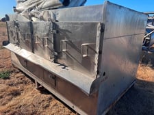 Dual-Bed Gas-Fired Roasting System, Stainless Steel, 12' L x 6' width x 3' D bed, (2) 10" x 10" heat inlet