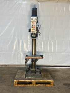 13.5" Grizzly #G0793, Direct Drive Geared-Head Drill Press, 27.5" swing, 10" spindle travel, 19" x 22" table