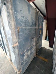84" width x 84" H x 112" L Pollution Control burn off oven
