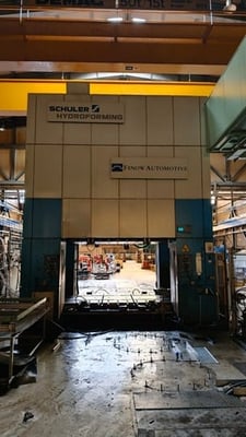 5000 Ton, Schuler #SHP-50.000, Hydroforming Press, 35.4" stroke, 178" x84.6" table, 2000