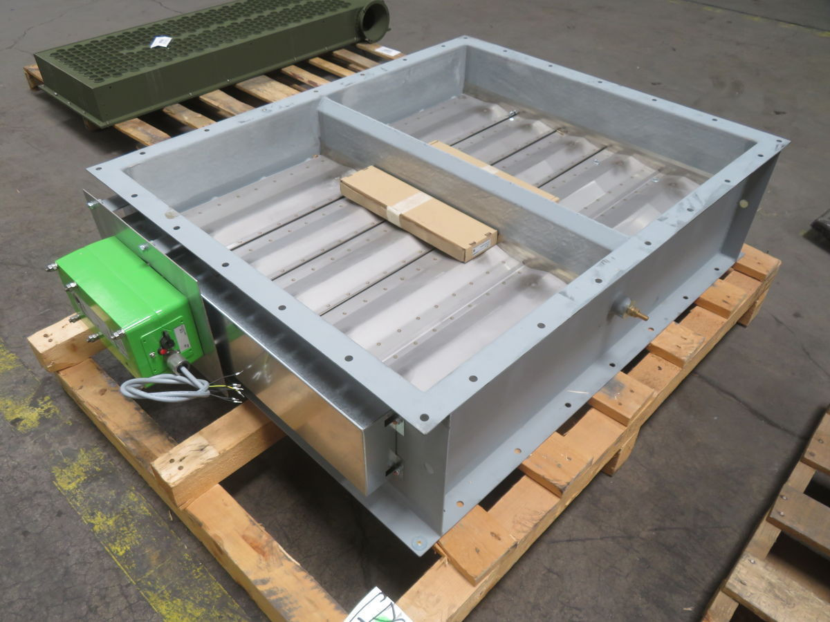Flamgard #CFD-01-PO116599, Fire & Smoke Damper Assembly, H120/A60 rating, low smoke leakage, unused