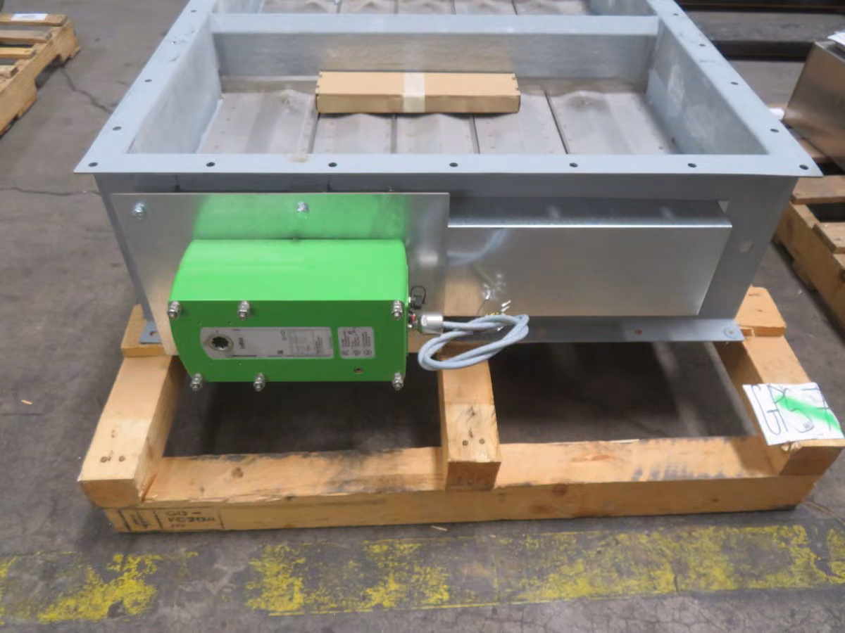 Flamgard #CFD-01-PO116599, Fire & Smoke Damper Assembly, H120/A60 rating, low smoke leakage, unused