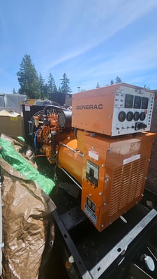 50 KW Generac #93A05499S, diesel generator set, open skid, 120/240 Volts