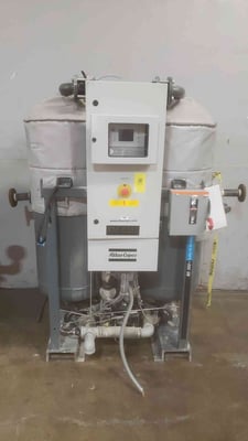 636 cfm, Atlas Copco #BD300-PLUS, heated blower purge desiccant air dryer, 440 V., 3 phase