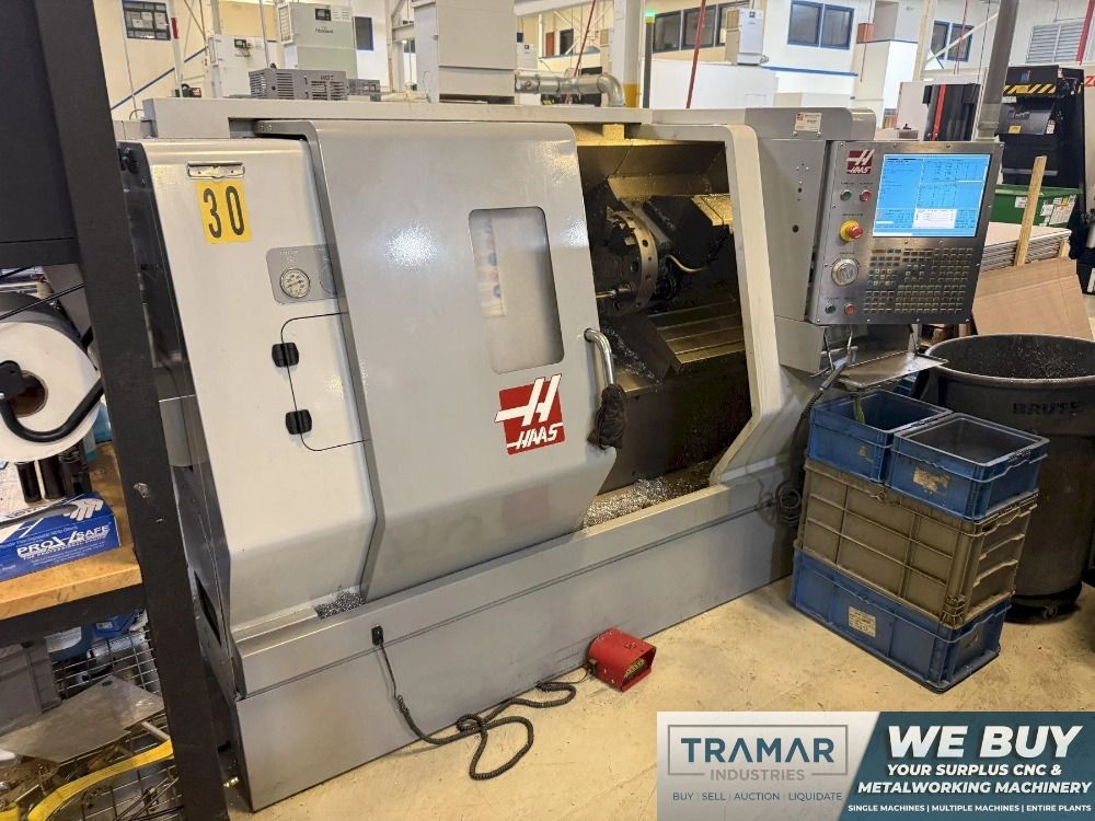 Haas #SL-20, CNC Lathe, 11.75" Turning diameter, 22.5" Centers, 8" Chuck, 12 Station Turret, 20 HP, 2009