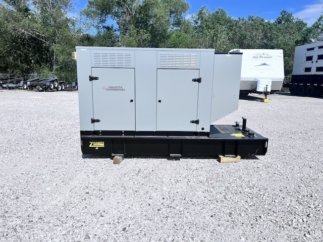 60 KW Gillette #SPJD-600, standby diesel generator set, sound attenuated enclosure, 277/480 Volts, 0 Hours