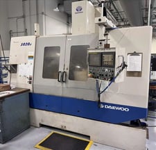 Daewoo Doosan #DMV-5020D, 4th Axis vertical machining center, Fanuc 21iM, 24 automatic tool changer, Cat 40