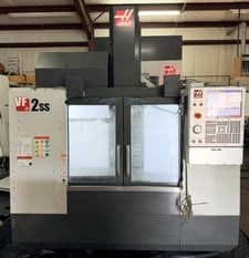 Haas #VF-2SS, 30 side mount tool changer, 30" X, 16" Y, 20" Z, 12000 RPM, #40, 30 HP, probe, prog coolant