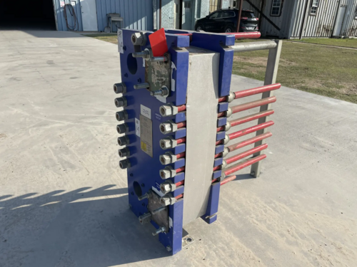 149 sq.ft. Alfa Laval #M10-BWFD, plate heat exchanger, 300 psi, 2013 (4 available)