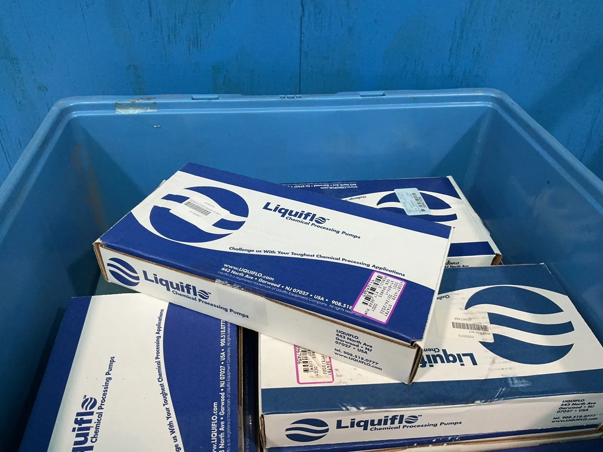 Liquiflo #KH7RL6K3B101000US, H-Series Repair Kits, 8 Boxes, Never Used