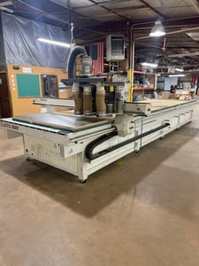 AXYZ #Panelbuilder-5022, 3-head CNC router, 5' x 22' table, 24000 RPM, pendant Control, 2012