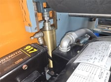 Davis Standard, roll stand, 8" wide, dual 1 HP Marathon motors, dual PowerFlex 70 VFDs, 41" centerline height
