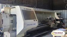 Hankook #Protec-9NC, heavy duty CNC turning center, Fanuc 21iTB, 37.4" swing, 157" centers, 24" chuck, 2006