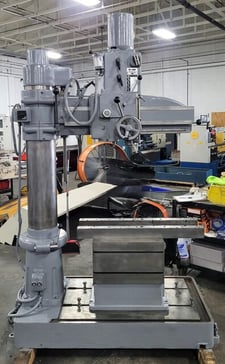 3' -8-5/8" Arboga #RLM-3508, radial drill, 3 HP, 70-1350 RPM, #4MT, 1.57" capacity, 7" quill travel, power