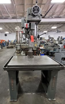 Clausing #2287, single spindle drill press, 20" throat, 1-1/4" capacity, 150-2000 RPM, 1.5 HP, #3MT, 460 V.
