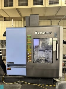 Daewoo Doosan #DVF-5000, 5-Axis CNC horizontal machining center, Fanuc 31i-B5 CNC color Control, 24.6" X