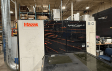 Mazak #Super-Turbo-X-2412-Fiber, CNC Laser Cutter, 3,000 watt, 48.21" x 98.43" max. workpiece, 99" X, 50" Y