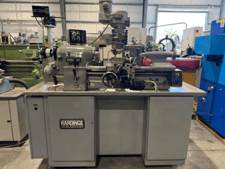 11" x 18" Hardinge #HLV-H, Precision Lathe, 6" socs, 125-3000 RPM, 3-Axis Acurite digital read out, 1997